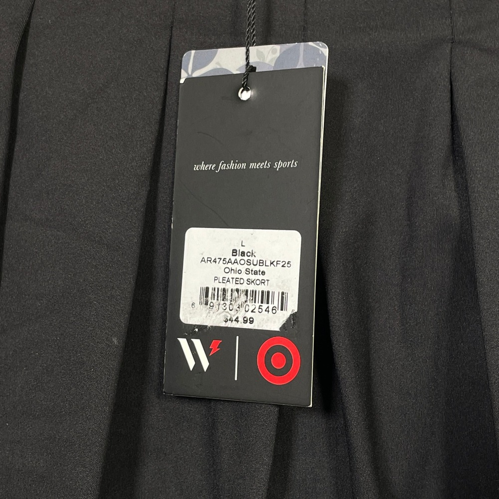 Ohio State Buckeyes NCAA Pleated Black Skort Women's LARGE NWT - Picture 6 of 10